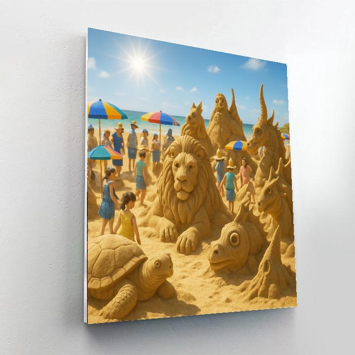 International Sand Sculpting Festival Number Painting