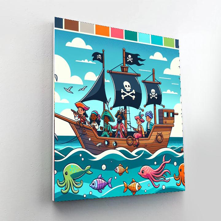 Oceanic Pirate Voyage Paint By Numbers Kits