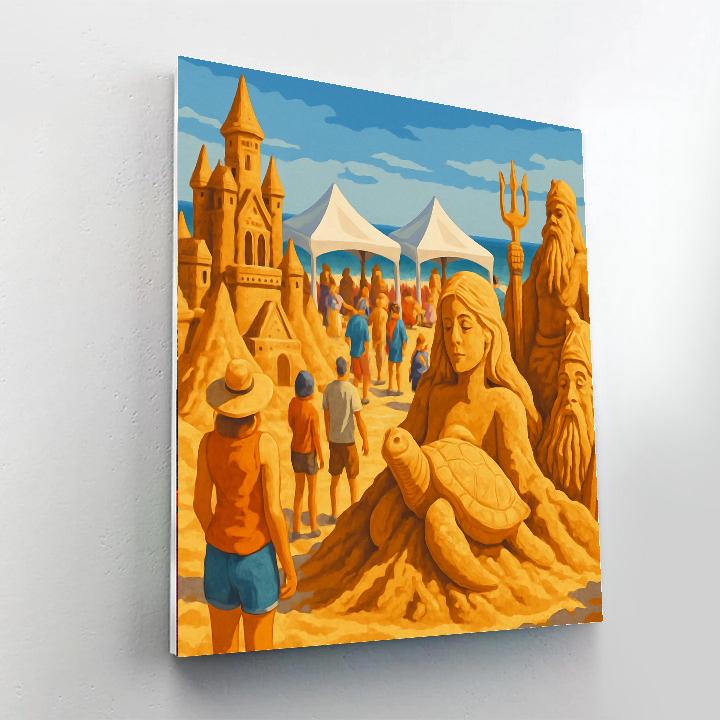 Sandfest - Port Aransas, Texas Paint By Numbers Art