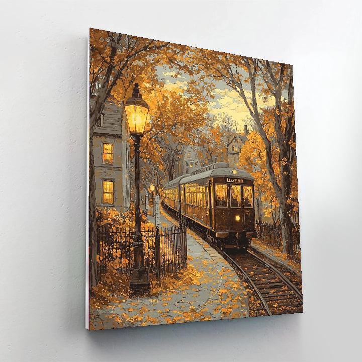 J.C. Leyendecker Inspired Nostalgic Vintage Railway  Paint By Numbers Kits