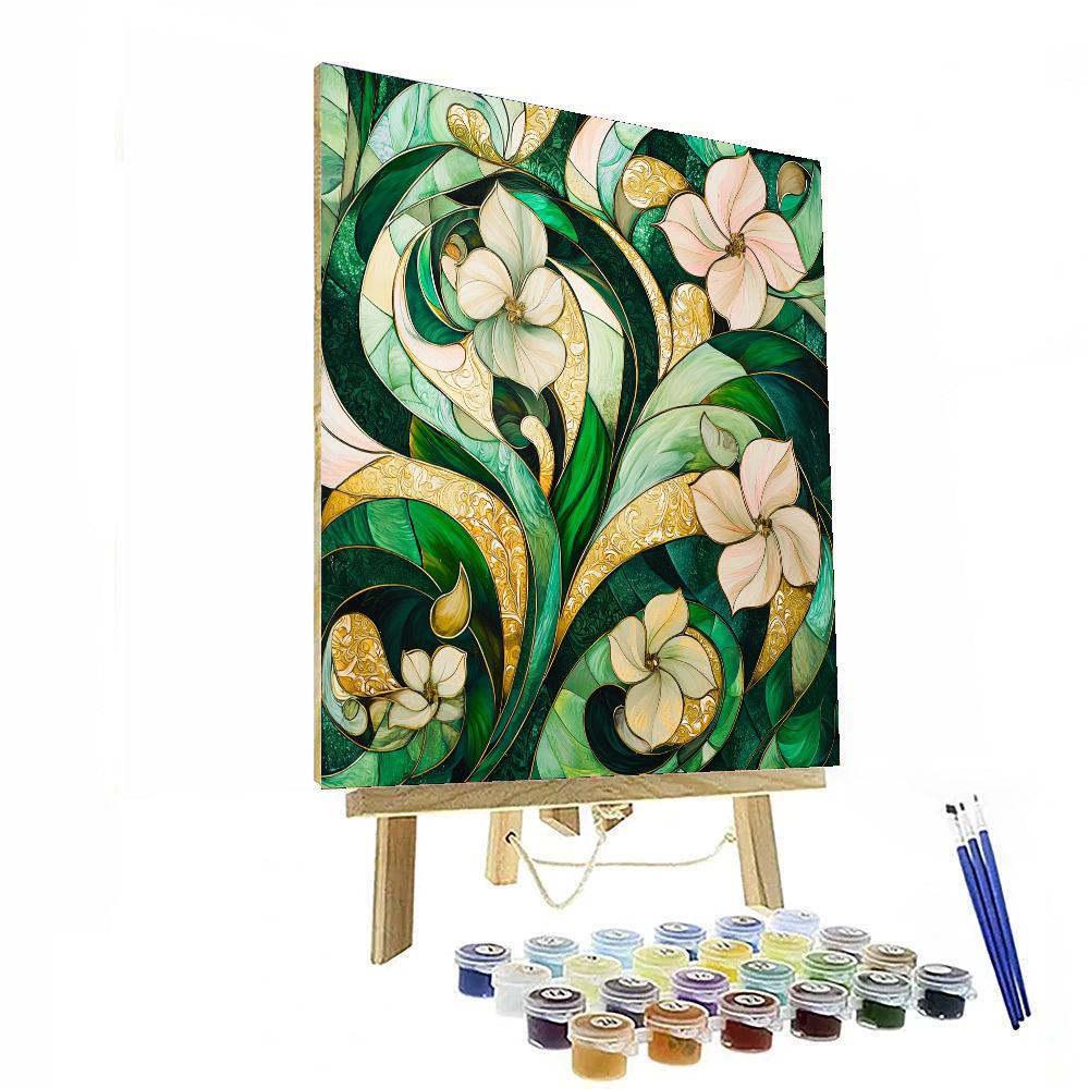 Alphonse Mucha Inspired Whispers Of The Enchanted Meadow  Paint By Numbers Kits