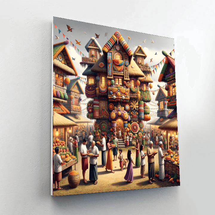 Pahiyas Festival Number Painting