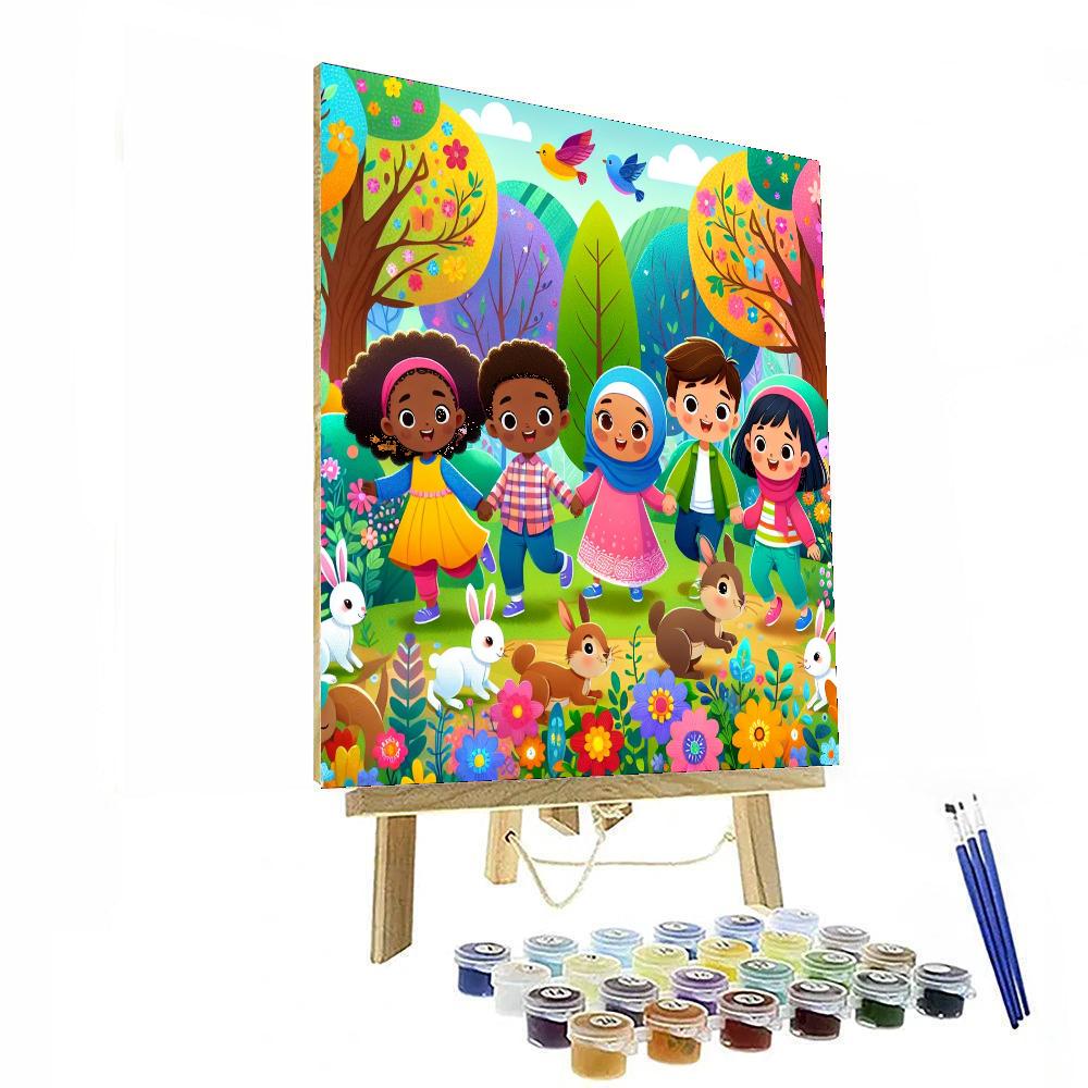 Explorers In The Enchanted Forest DIY Paint By Numbers