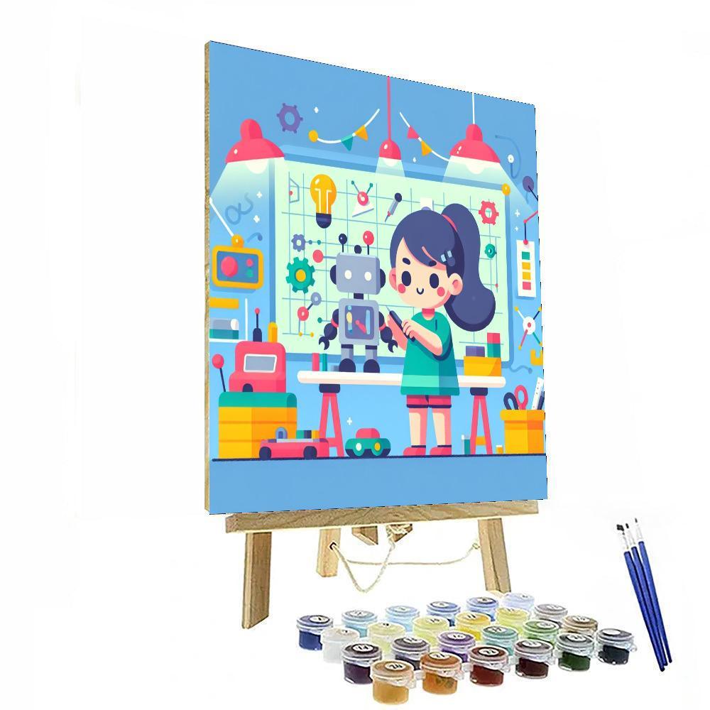 Robotic Engineer Lab Numbered Painting Kits