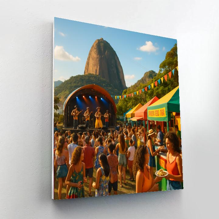 Sugarloaf Mountain Summer Festival Paint By Numbers Art