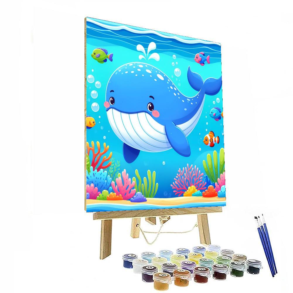 Wonderful Whale Number Painting