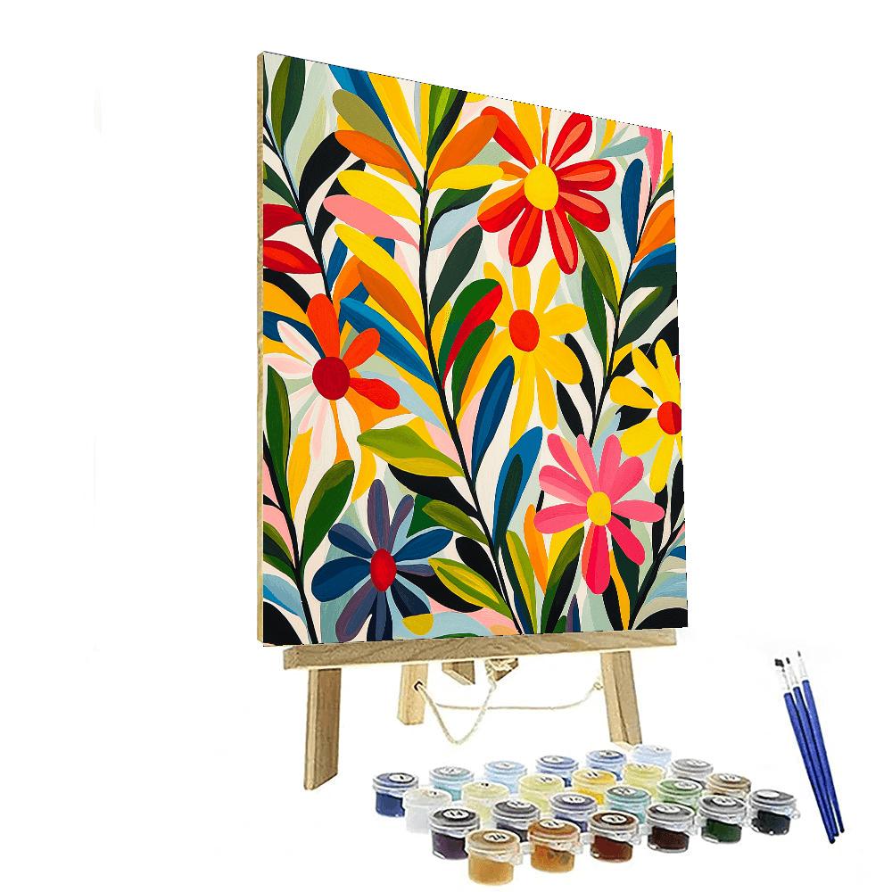 Matisse Inspired Playful Petals  Paint By Number