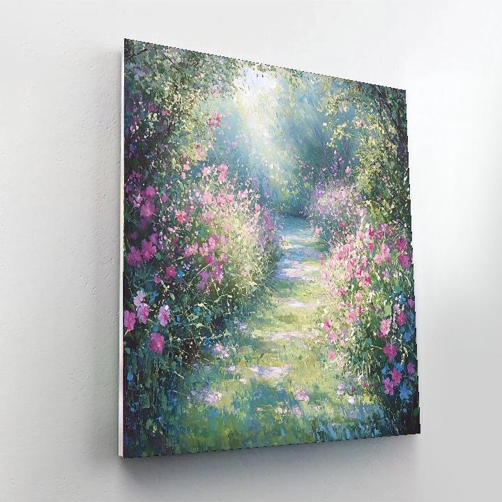 Claude Monet Inspired Victorian Garden Dreamscape  Paint By Numbers