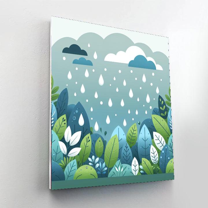 Radiant Rain Paint By Numbers Art