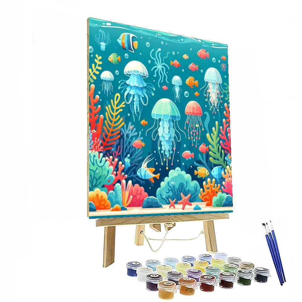 Jazzy Jellyfish Jubilee Paint By Numbers