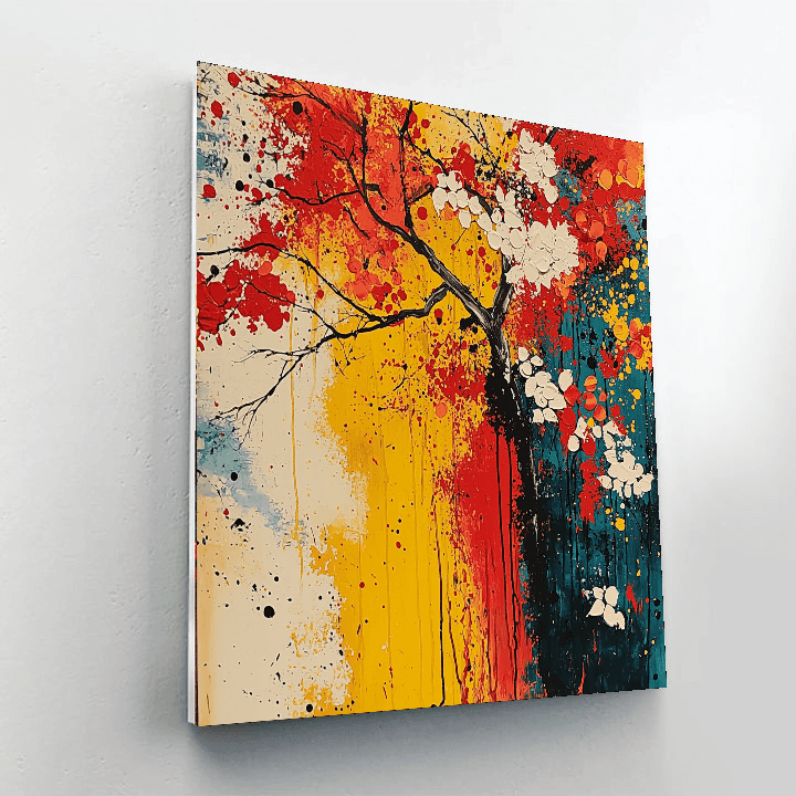 Jackson Pollock Inspired Abstract Fusion  Paint By Numbers Kits