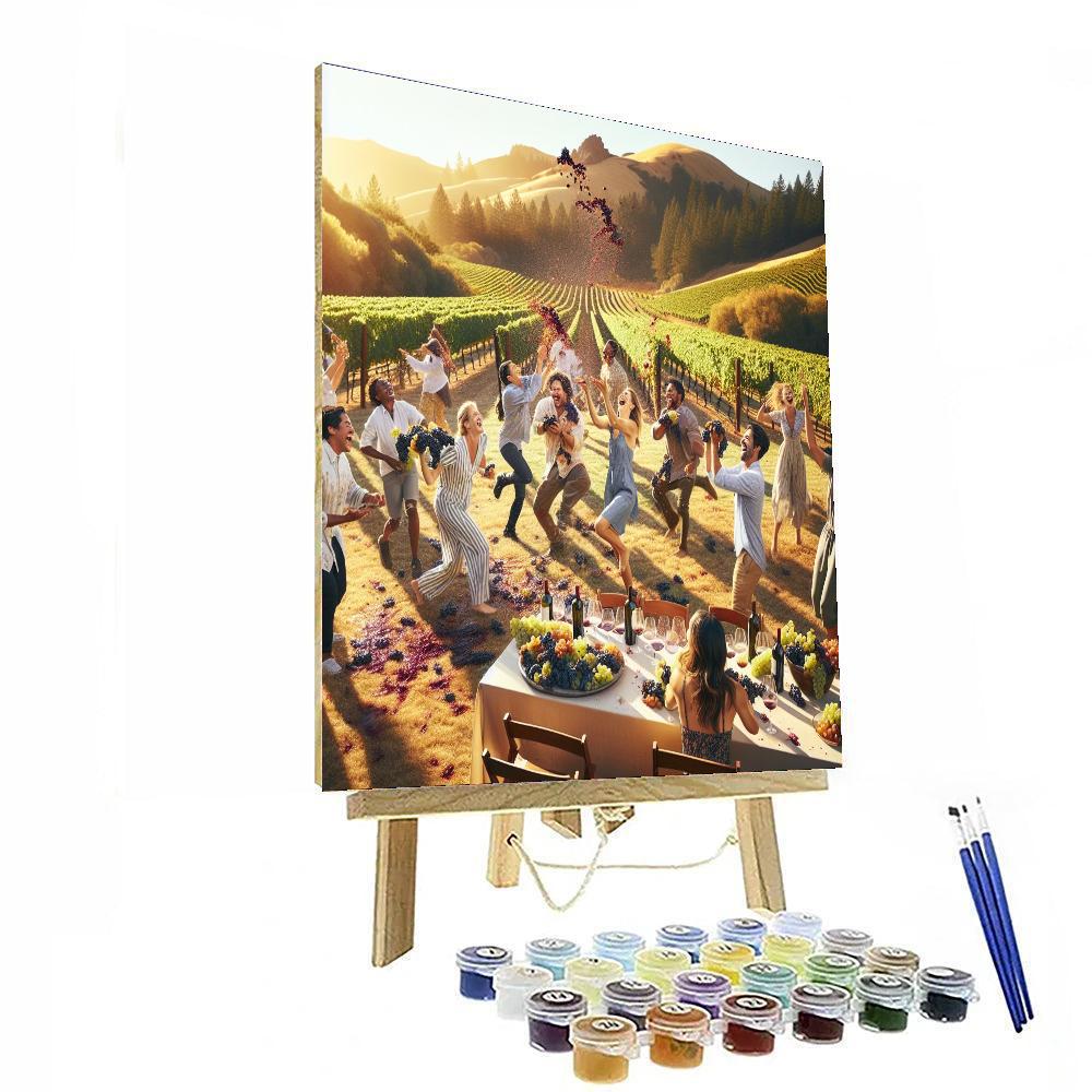 Grape Throwing Festival - Spain Paint By Numbers