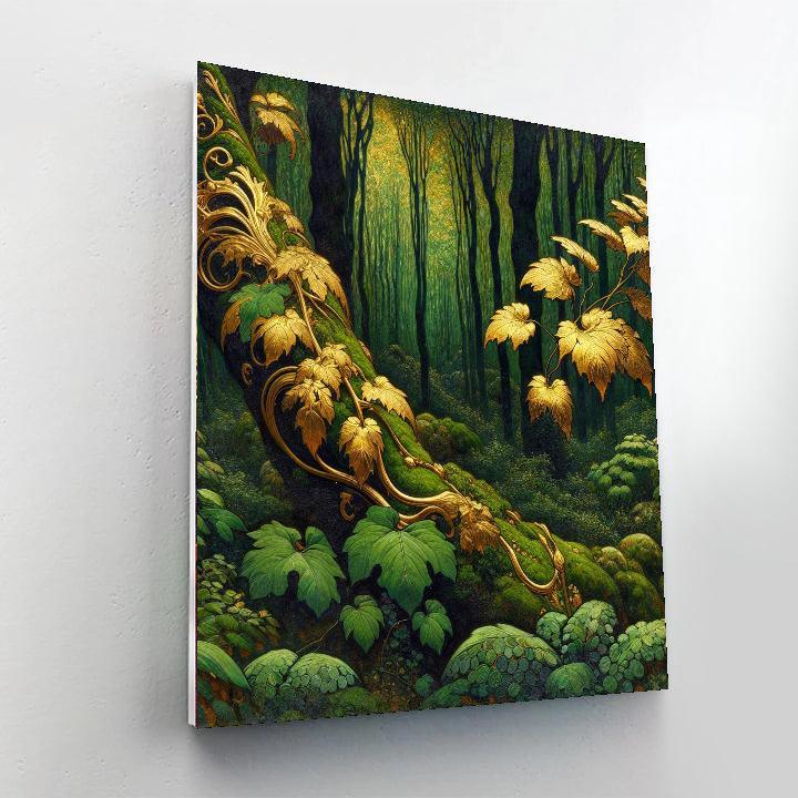 Gustav's Golden Forest Painting By Numbers Kit
