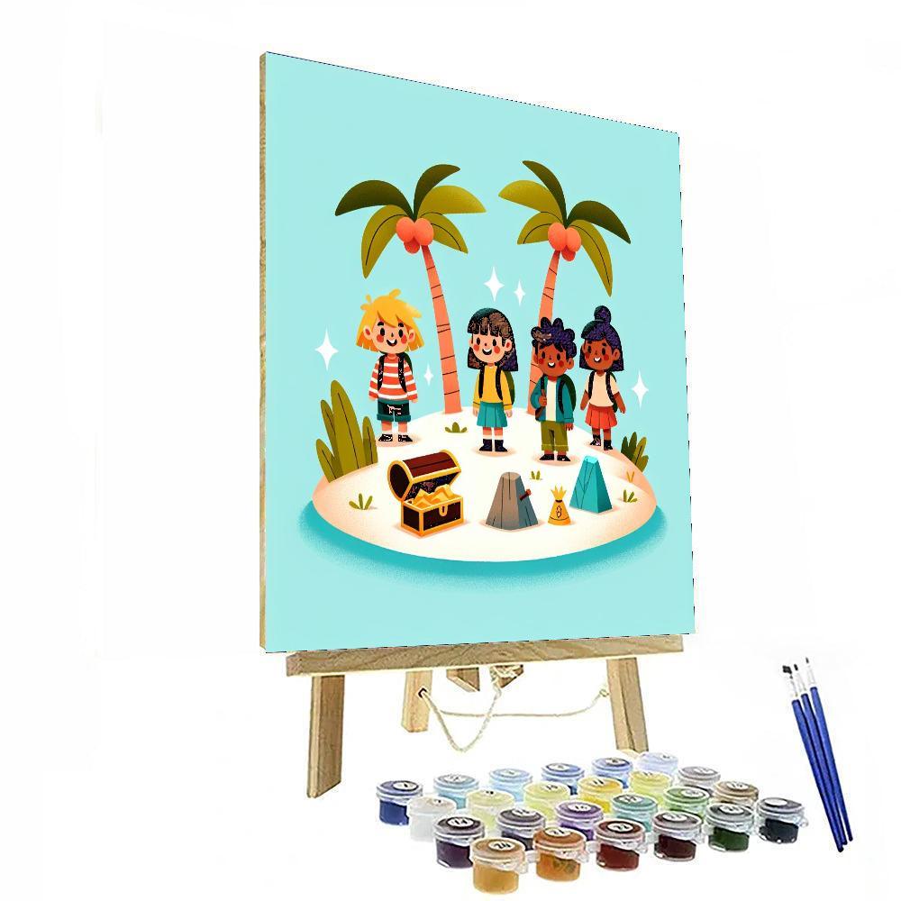 Island Exploration Quest Paint By Numbers Art