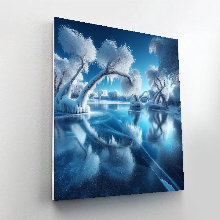 Frosty Morning Reflections Paint By Numbers Kits