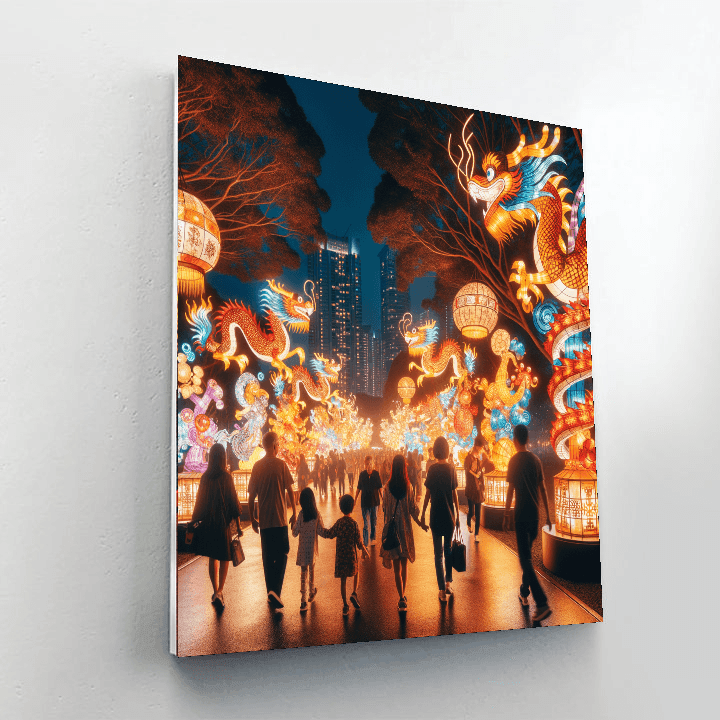 Lantern Festival - New York Painting By Numbers Kit