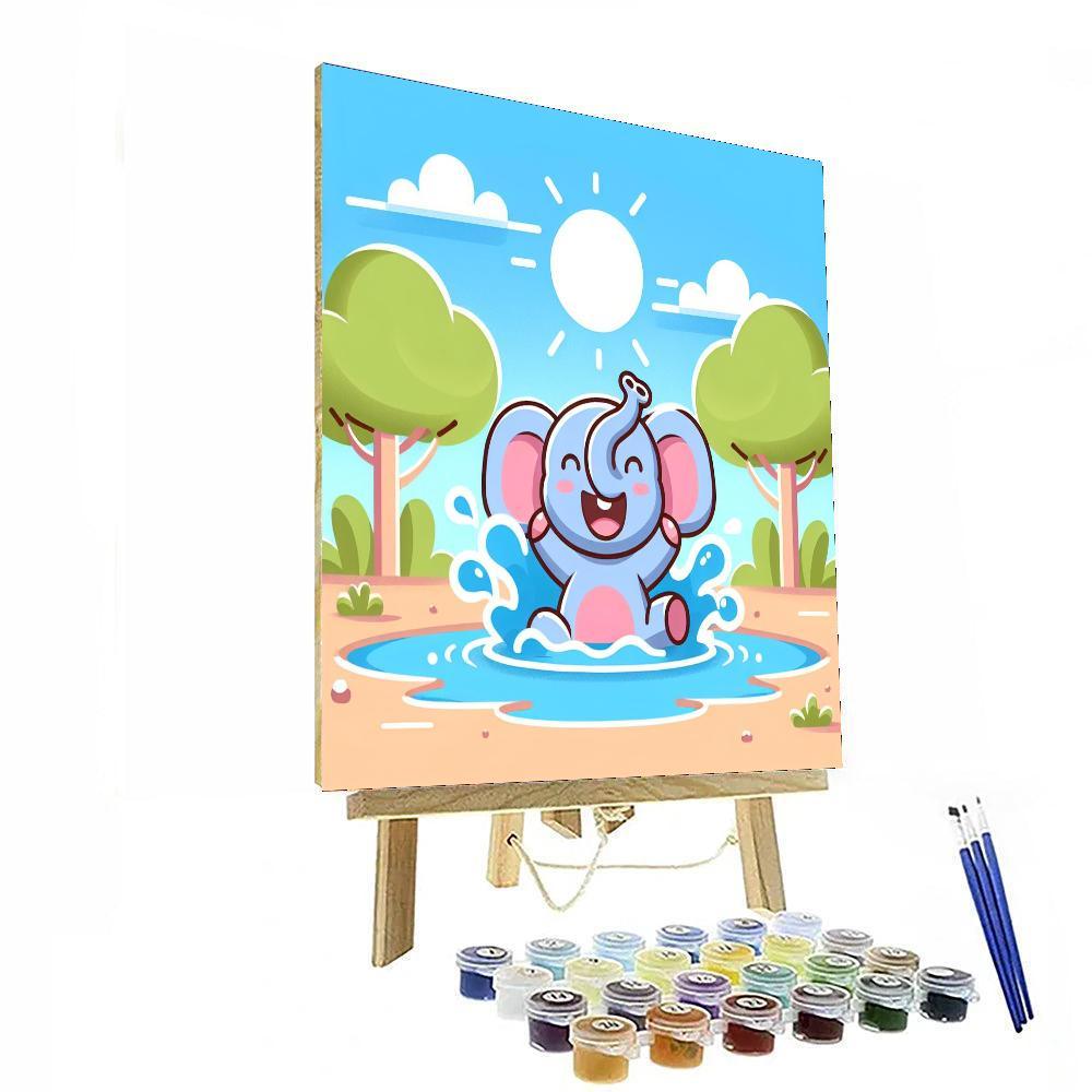 Exciting Elephant Numbered Painting Kits