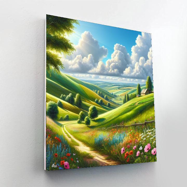 Sunny Countryside Escape DIY Paint By Numbers