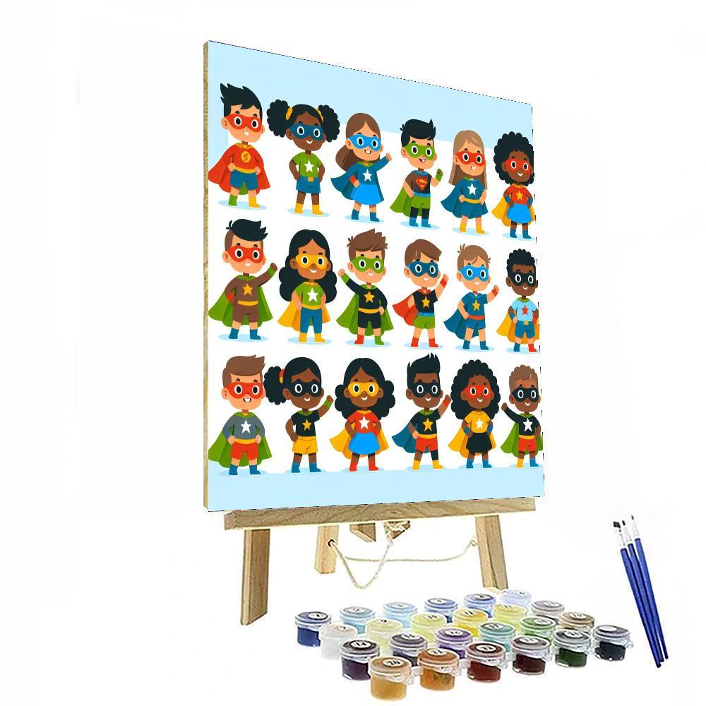 Hero Academy Training Painting Number Kit