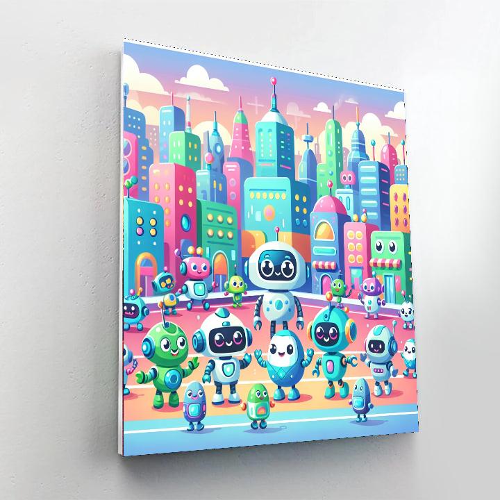 Creative Robot Adventure Number Painting