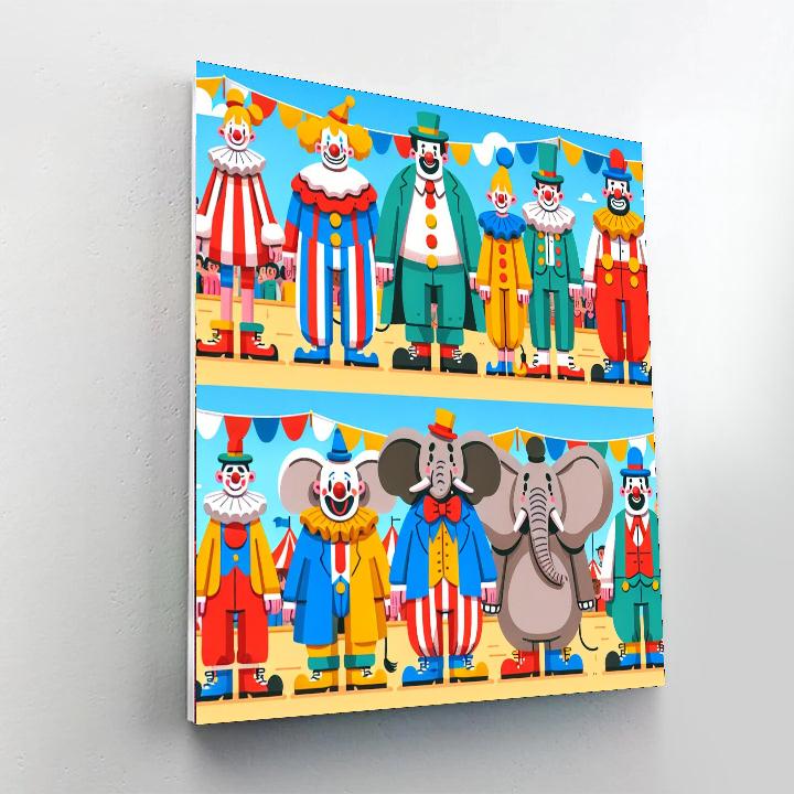 Circus Parade Fun DIY Paint By Numbers