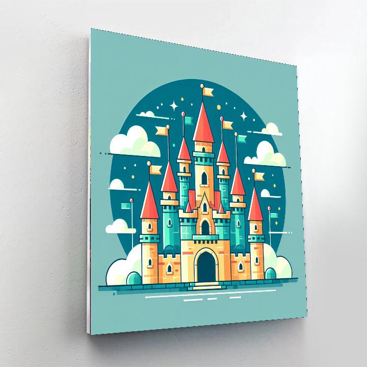 Dreamy Castle Realm Numbered Painting Kits