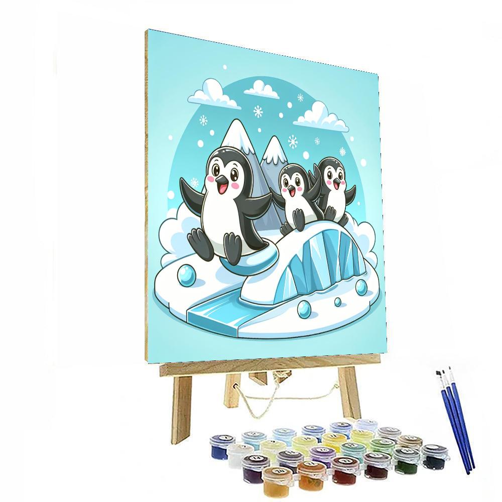 Chilly Penguins Numbered Painting Kits
