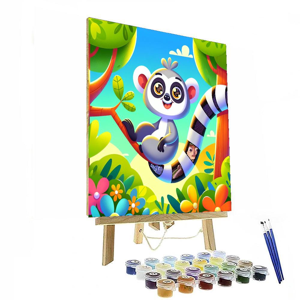 Lovely Lemur Numbered Painting Kits