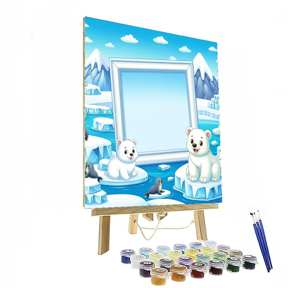 Artic Adventure Party Painting Number Kit