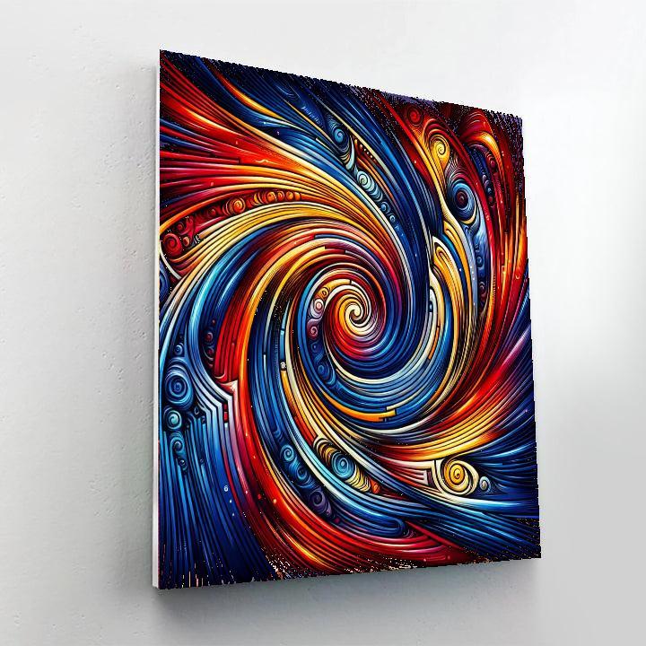 Artistic Abstract Vortex Paint By Number