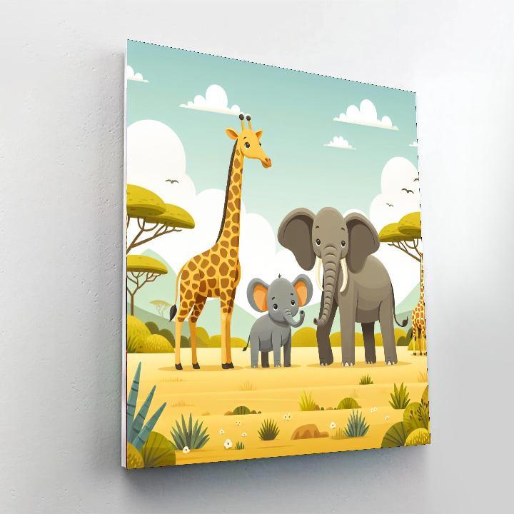 Animal Kingdom Safari Adventure Paint By Numbers Kits
