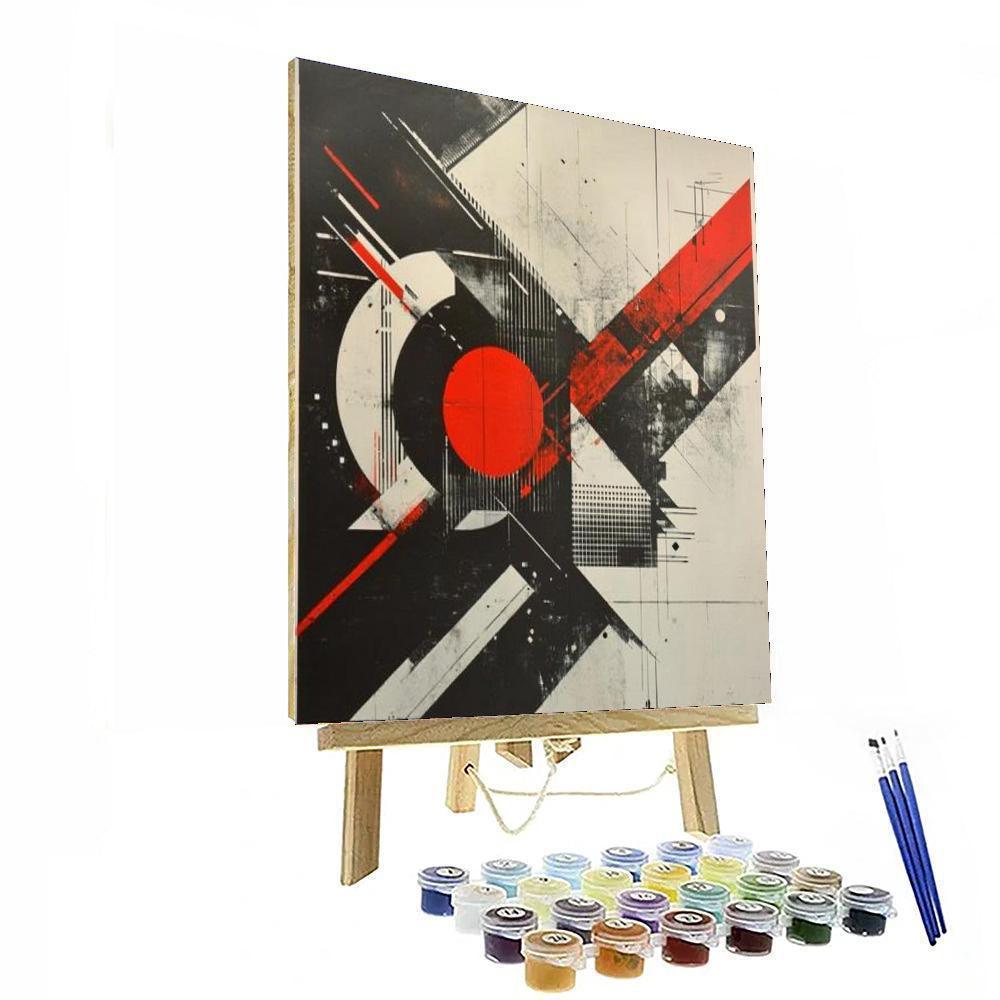 Banksy Inspired Fragmented Reality  Painting By Numbers Kit