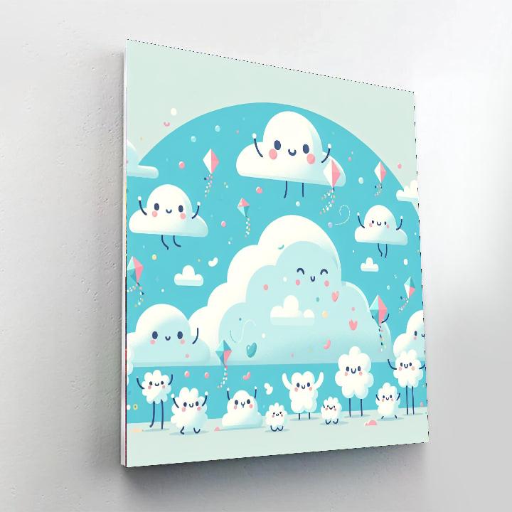 Fluffy Cloud Festival Painting By Numbers Kit