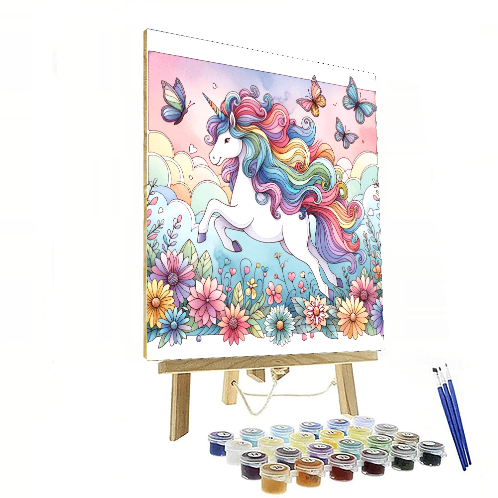Joyful Unicorn Paint By Numbers Kits