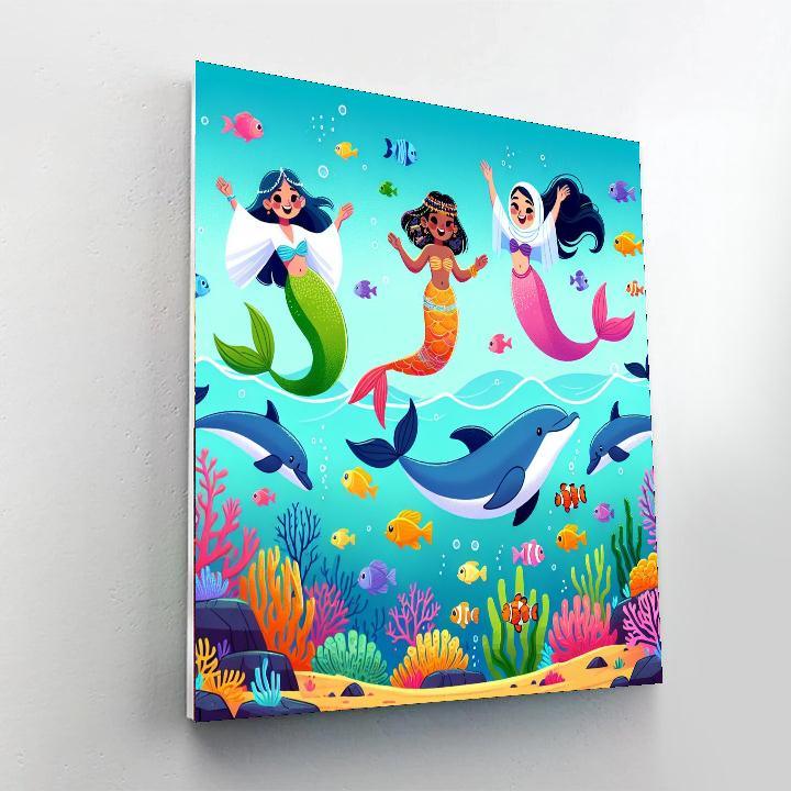 Oceanic Mermaid Magic Numbered Painting Kits