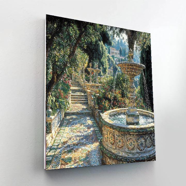 The Hidden Garden At Villa D'este Numbered Painting Kits