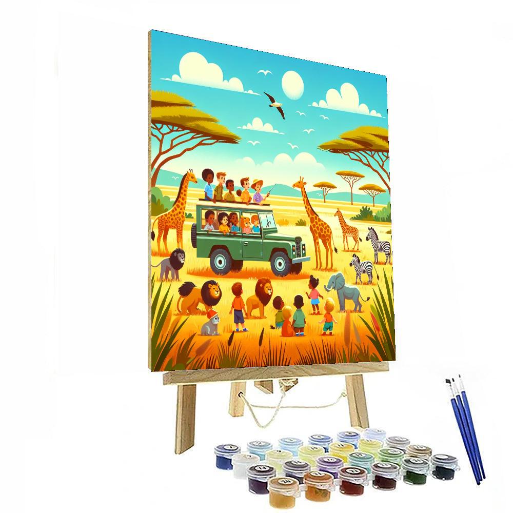 Grand Adventure Safari Numbered Painting Kits