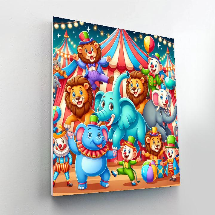 Fantastic Animal Circus Paint By Numbers