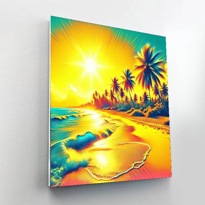 Sunny Beach Getaway Paint By Color