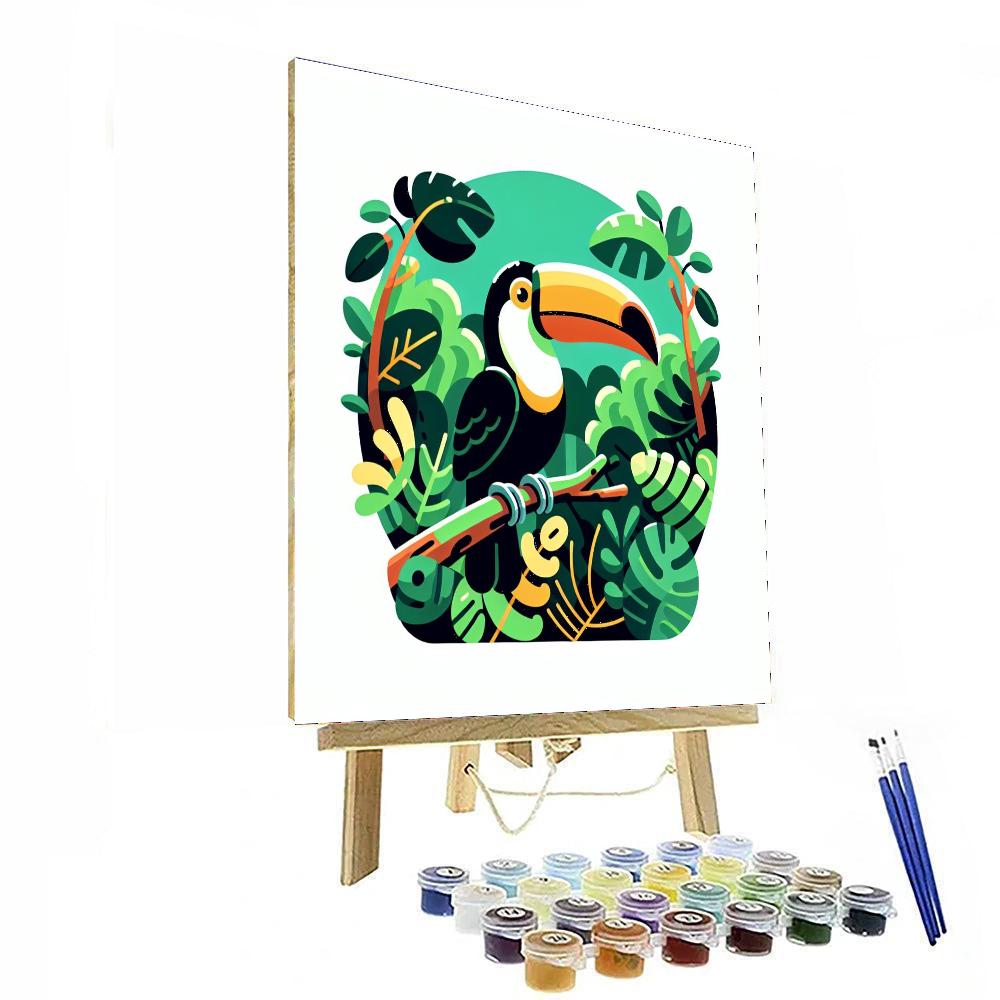 Rainforest Riddle Adventure Number Painting