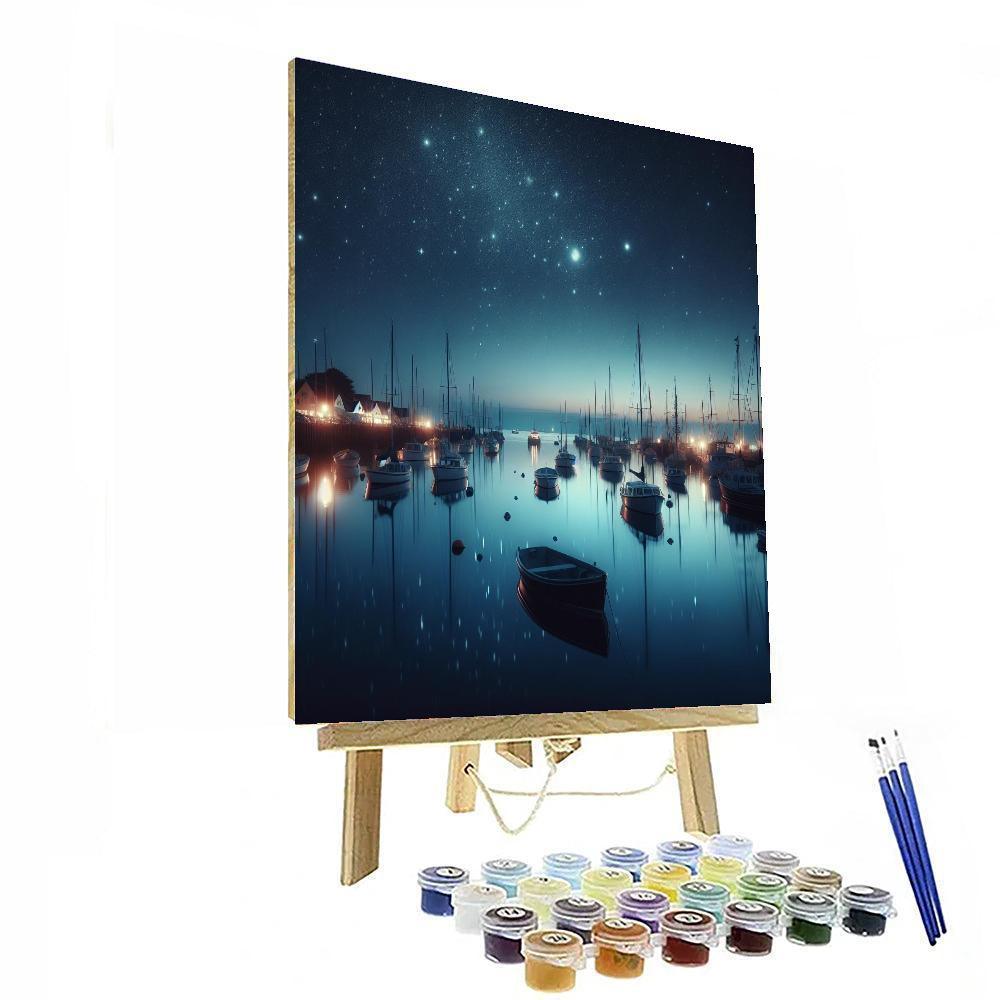 Starlit Harbor Evening Paint By Numbers Kits