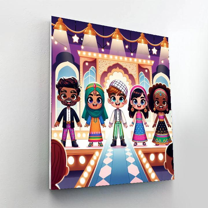 Creative Fashion Design Studio Painting Number Kit