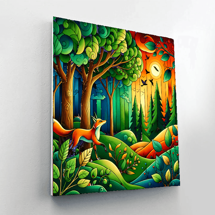 Fox Tale Enchantment Paint By Number