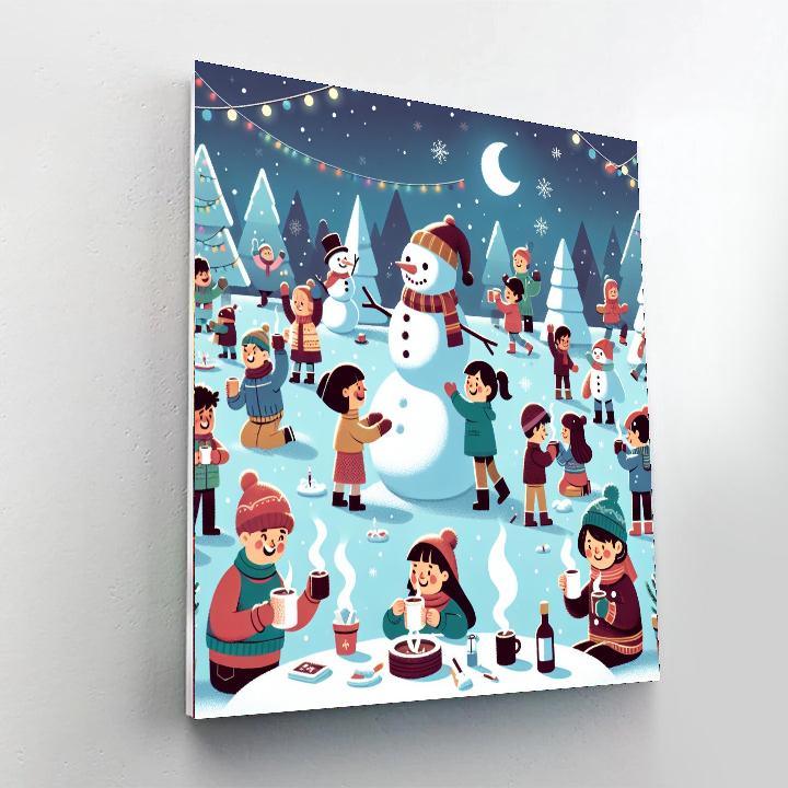 Winter Frost Festival Painting Number Kit