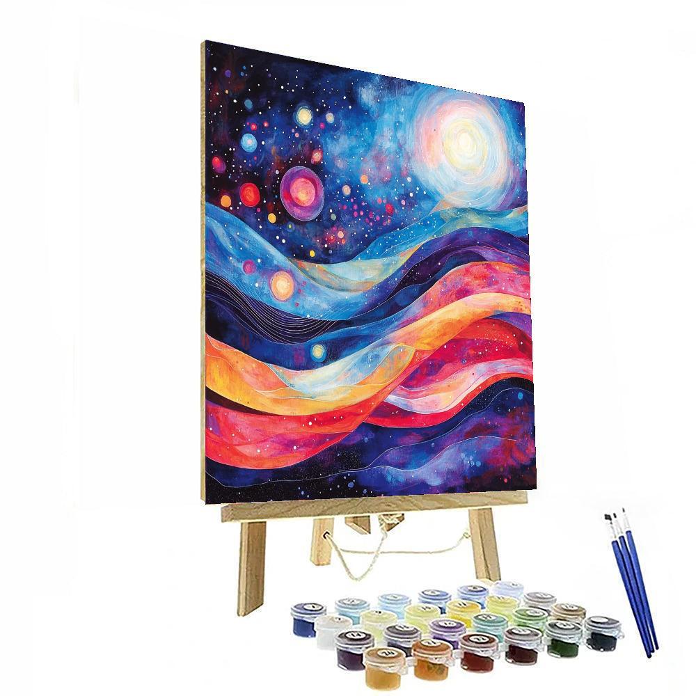 Paul Klee Inspired Rhythms Of The Cosmos  Painting Number Kit