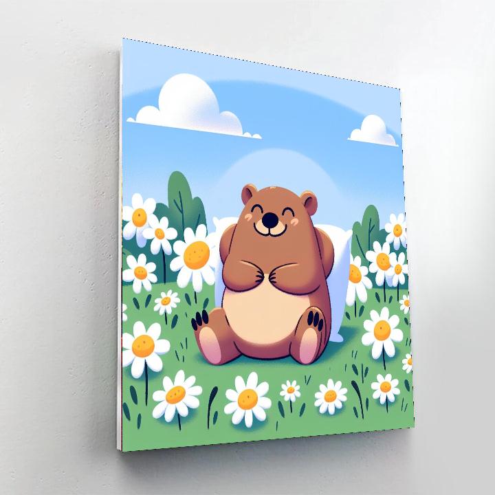 Wondrous Wombat Painting Number Kit