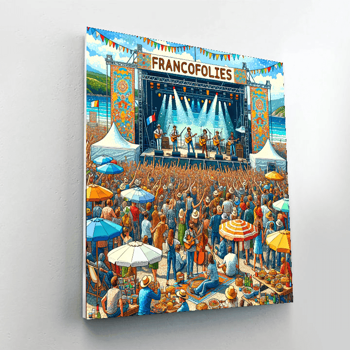 The La Rochelle Francofolies Festival Paint By Color