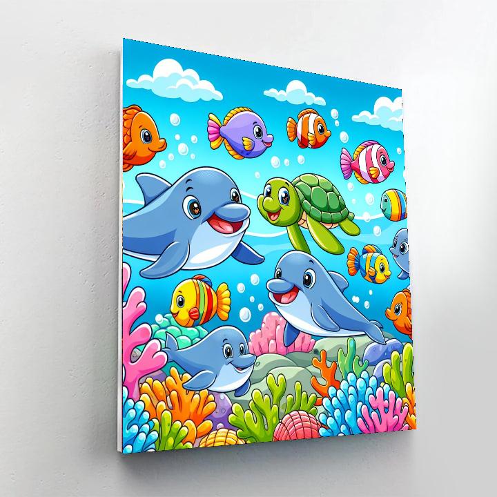 Joyful Ocean Explorers Numbered Painting Kits