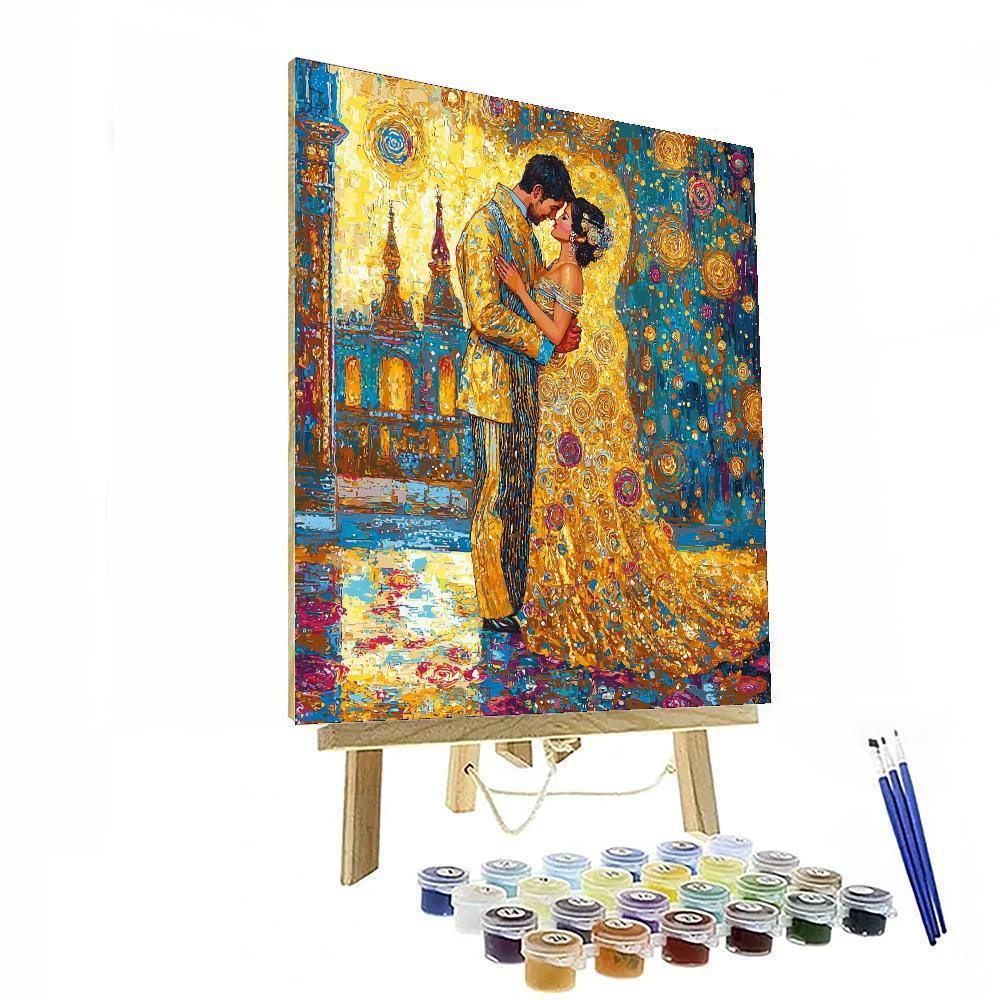 Gustav Klimt's The Kiss Paint By Number