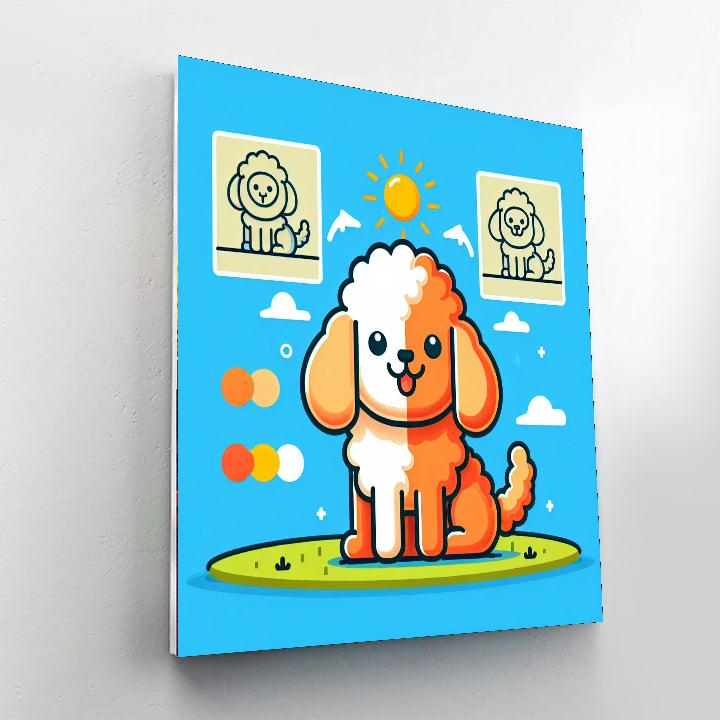 Doodle Dog DIY Paint By Numbers
